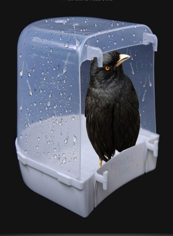 VAYINATO® Plastic Birds Bath Tub (Random Colour) Hanging Bath Tub Birds Cage Acessories Suitable for All Small Birds | Made of Plastic | Non Breakable by Petzlifeworld - Image 4